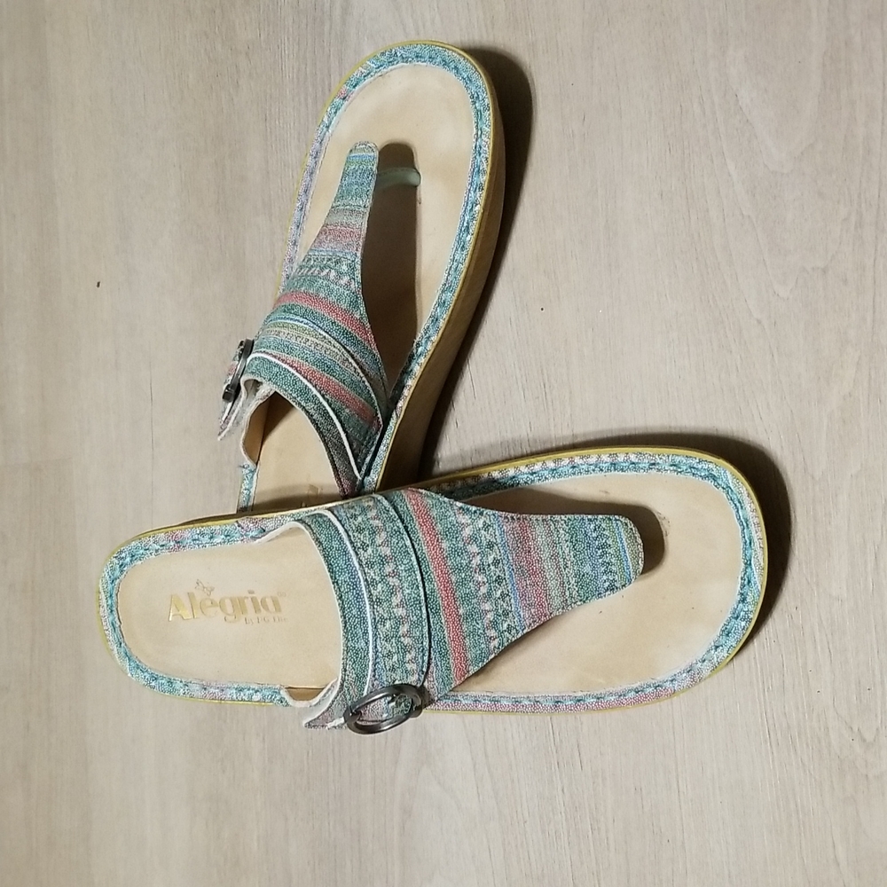 EUC Alegria Codi Seascape Flip Flop Size 10.5